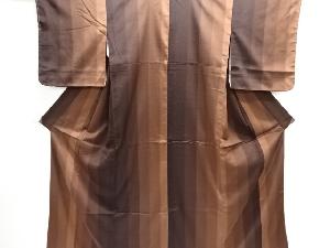 大正ロマン　縞織り出しお召着物